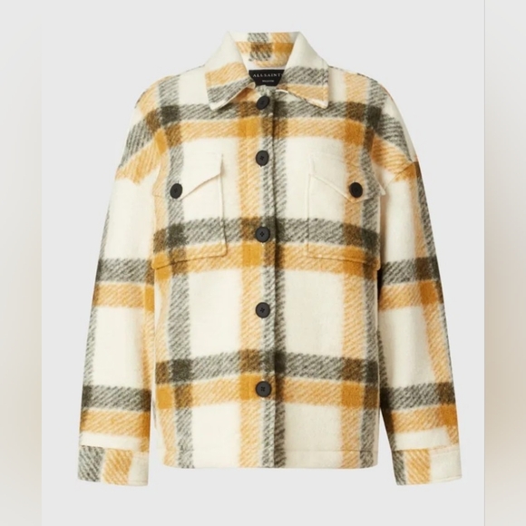 ALLSAINTS FENIX CHECK JACKET - Picture 5 of 8